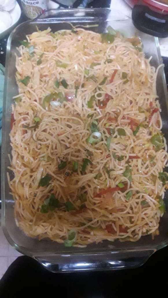 Tasty Veg Hakka Noodles cooked by COOX chefs cooks during occasions parties events at home