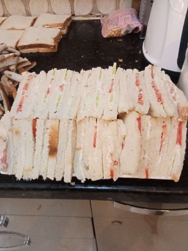 Tasty Grilled Veg Sandwiches cooked by COOX chefs cooks during occasions parties events at home