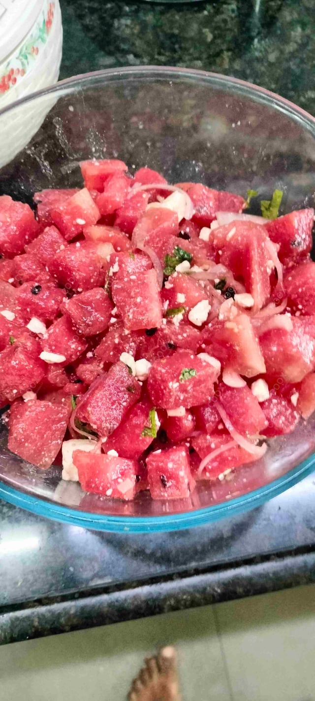 Tasty Watermelon Feta Salad cooked by COOX chefs cooks during occasions parties events at home
