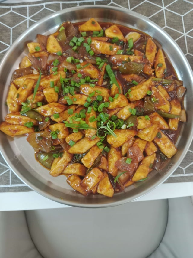 Delicious Chilli Paneer (Dry) prepared by COOX