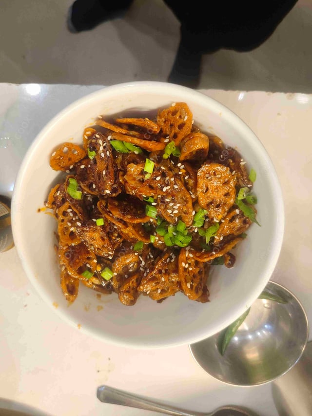 Delicious Chilli Lotus Stem prepared by COOX