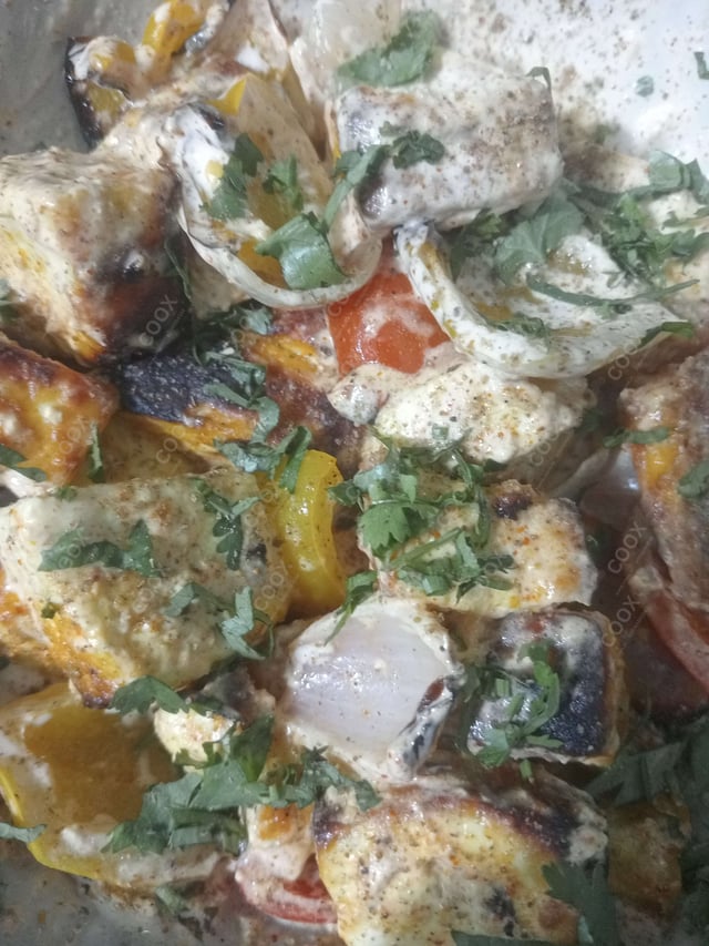 Tasty Paneer Shashlik cooked by COOX chefs cooks during occasions parties events at home