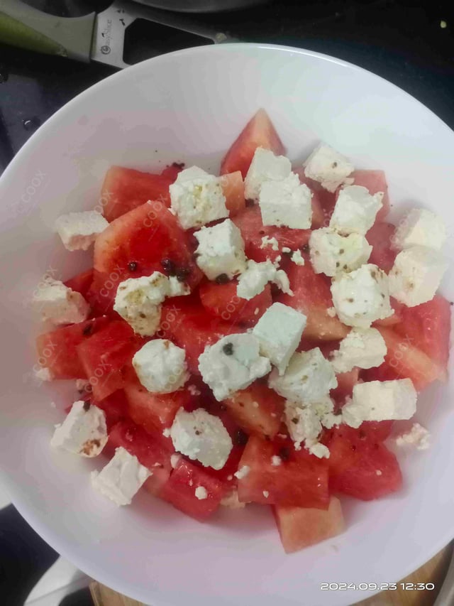 Tasty Watermelon Feta Salad cooked by COOX chefs cooks during occasions parties events at home