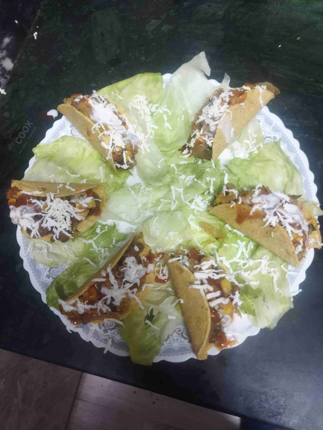 Tasty Veg Taco cooked by COOX chefs cooks during occasions parties events at home