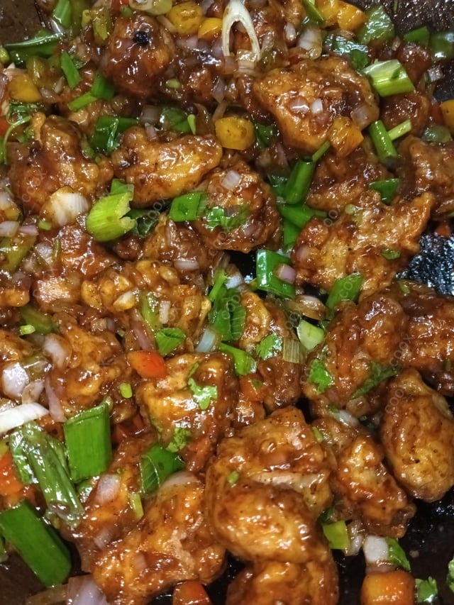 Tasty Chicken Manchurian (Dry) cooked by COOX chefs cooks during occasions parties events at home