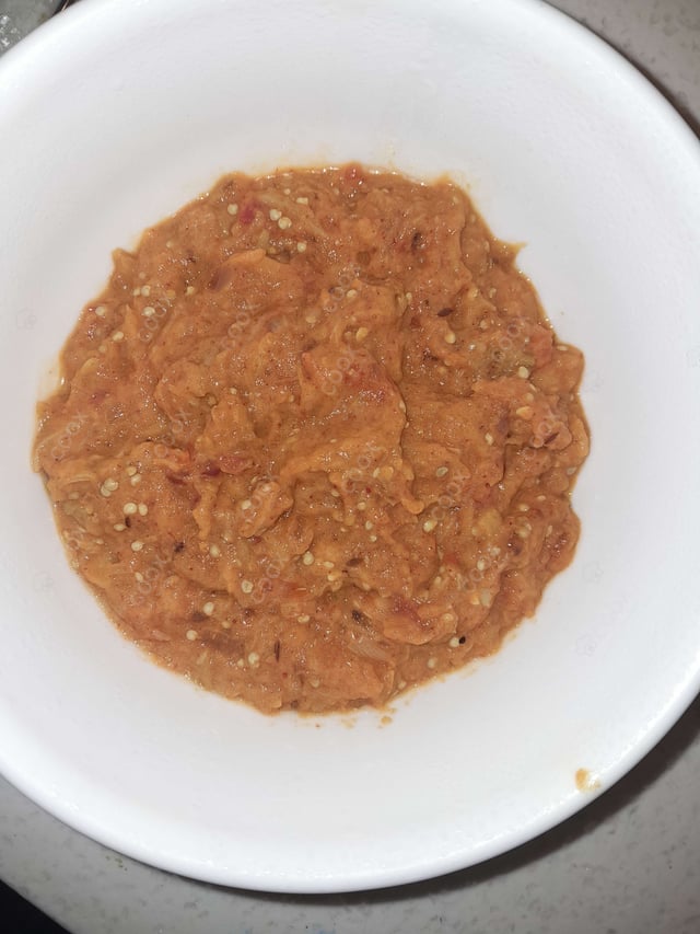 Tasty Baingan Ka bharta cooked by COOX chefs cooks during occasions parties events at home