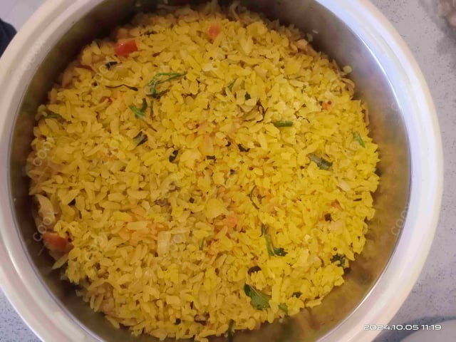 Tasty Poha cooked by COOX chefs cooks during occasions parties events at home
