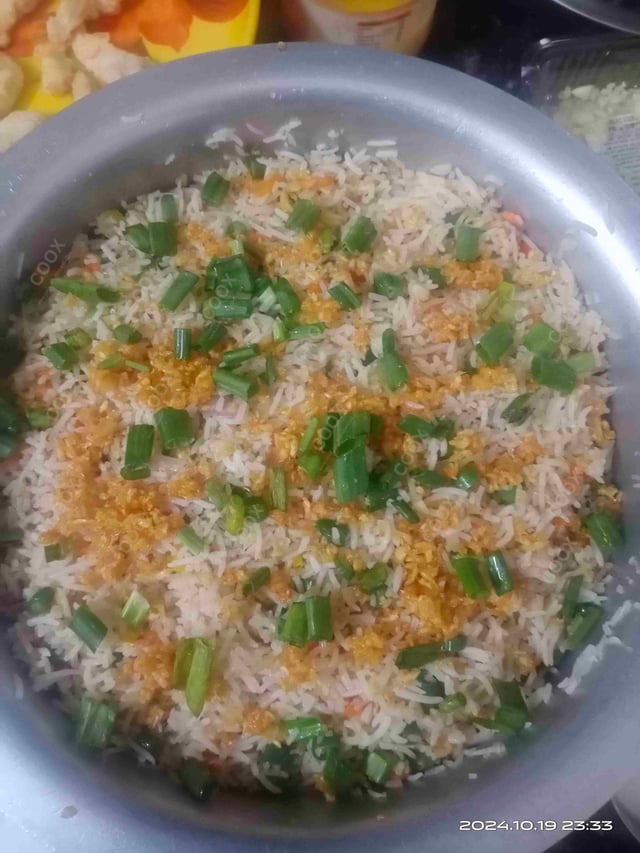 Tasty Burnt Garlic Rice cooked by COOX chefs cooks during occasions parties events at home