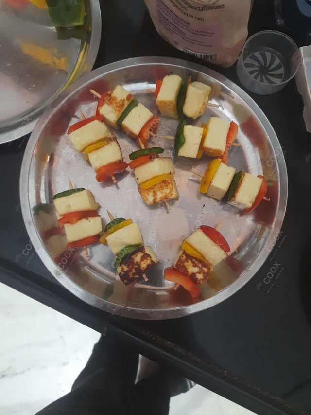 Tasty Paneer Shashlik cooked by COOX chefs cooks during occasions parties events at home