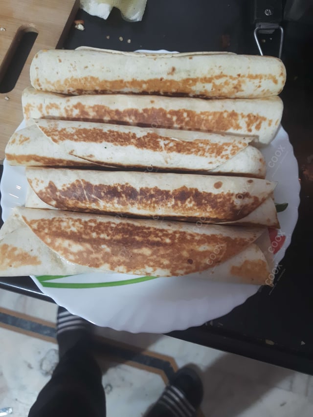 Tasty Veg Burritos cooked by COOX chefs cooks during occasions parties events at home