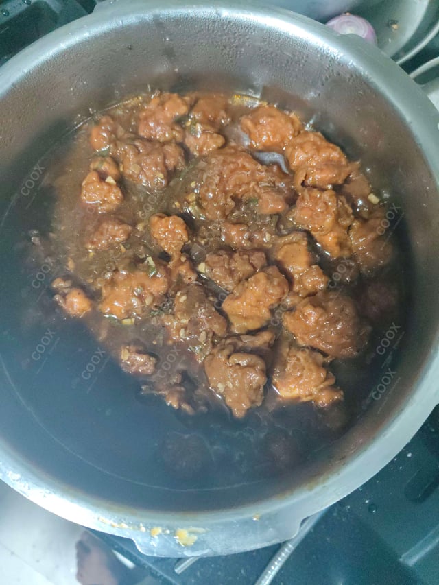 Tasty Chicken Manchurian (Gravy) cooked by COOX chefs cooks during occasions parties events at home
