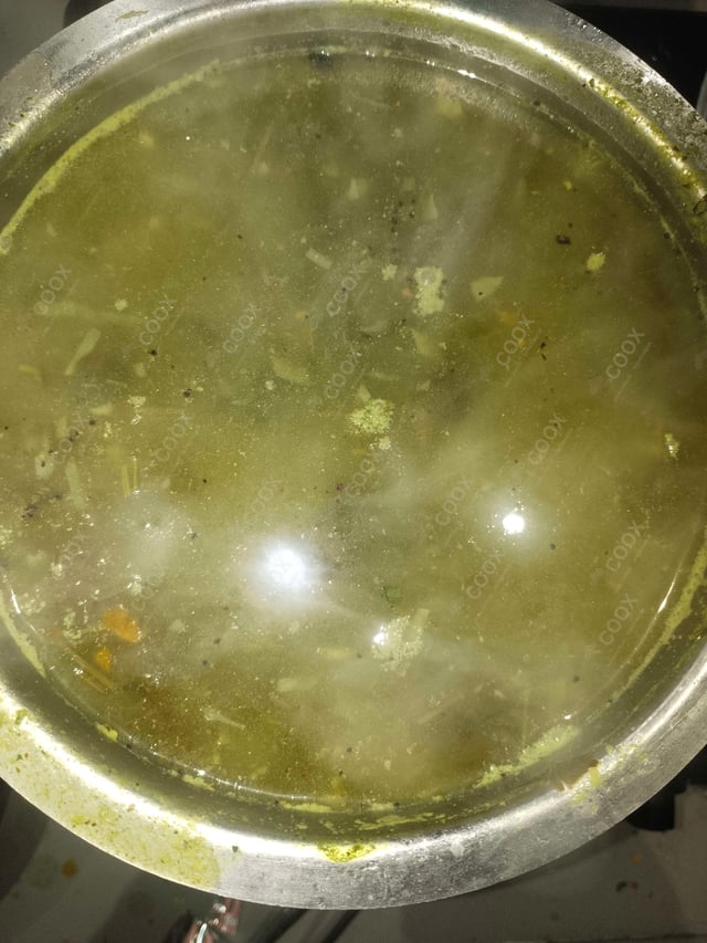 Tasty Lemon Coriander Soup cooked by COOX chefs cooks during occasions parties events at home