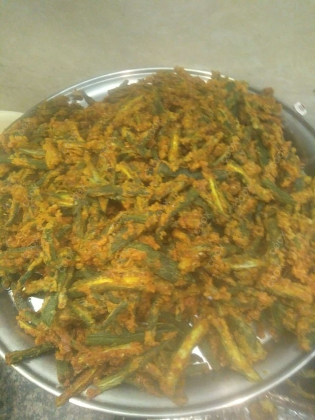 Tasty Bhindi cooked by COOX chefs cooks during occasions parties events at home