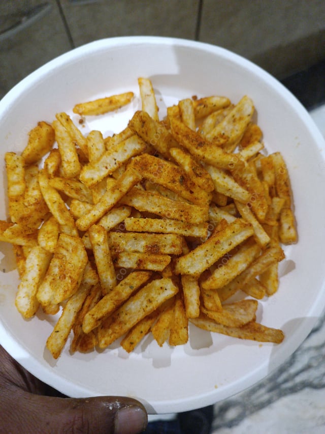 Tasty Peri Peri Fries cooked by COOX chefs cooks during occasions parties events at home