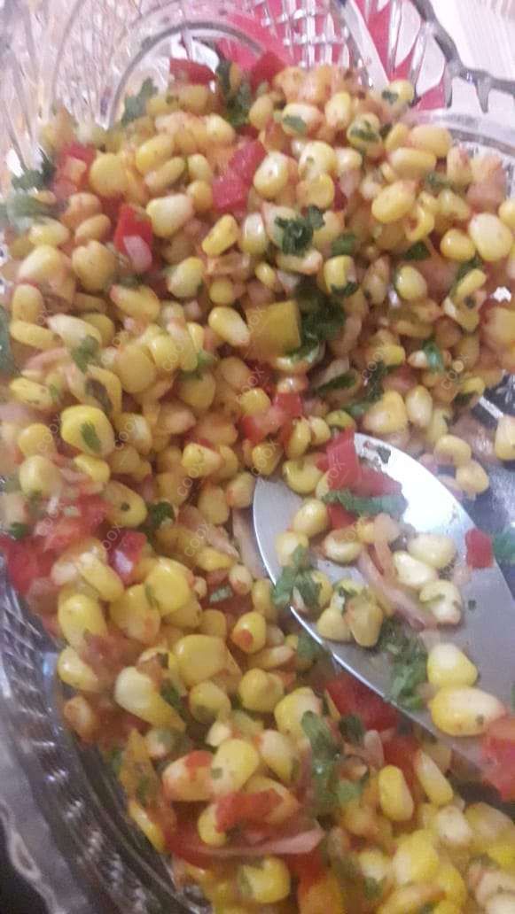 Tasty Corn Chaat cooked by COOX chefs cooks during occasions parties events at home