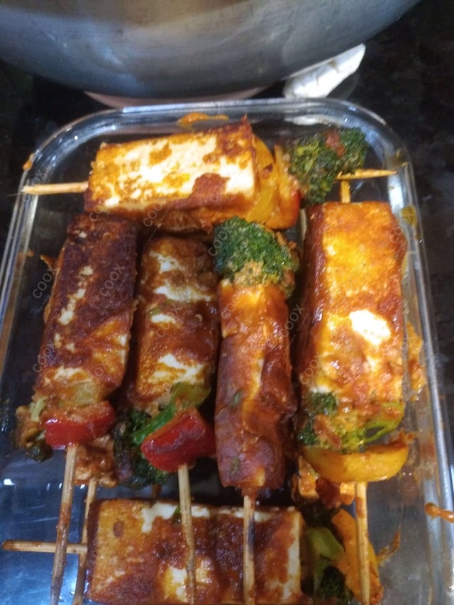 Tasty Thai Paneer Satay cooked by COOX chefs cooks during occasions parties events at home