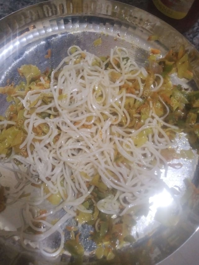 Delicious Veg Hakka Noodles prepared by COOX