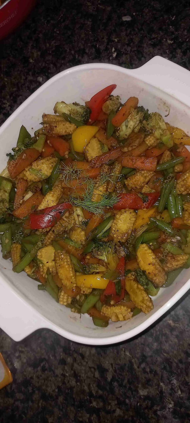 Tasty Vegetable Stir Fry cooked by COOX chefs cooks during occasions parties events at home