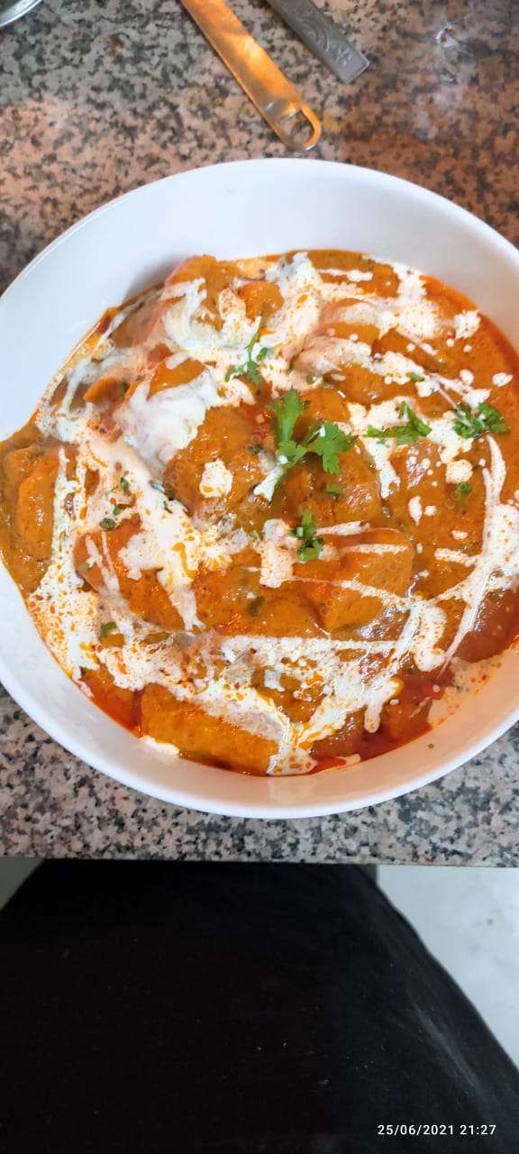 Tasty Soya Chaap (Gravy) cooked by COOX chefs cooks during occasions parties events at home