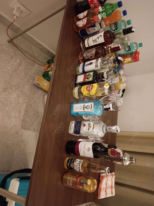 Tasty Regular Soft Drinks, Hard Drinks, Beers, Juices, Water etc. cooked by COOX chefs cooks during occasions parties events at home