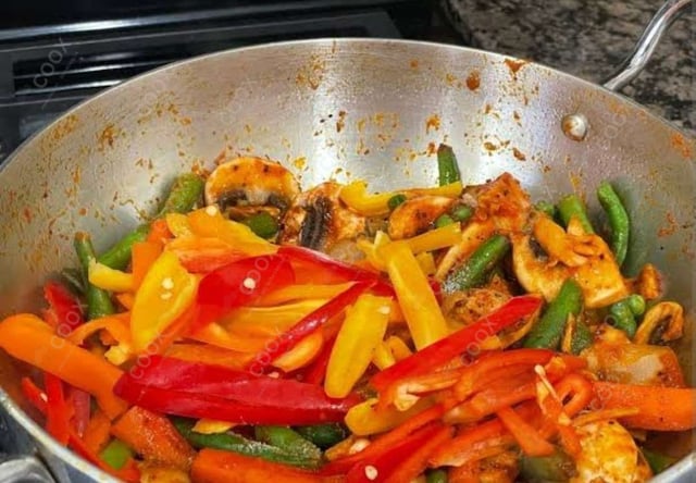 Delicious Veg Jalfrezi prepared by COOX