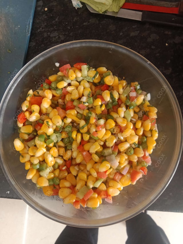 Tasty American Corn Salad cooked by COOX chefs cooks during occasions parties events at home