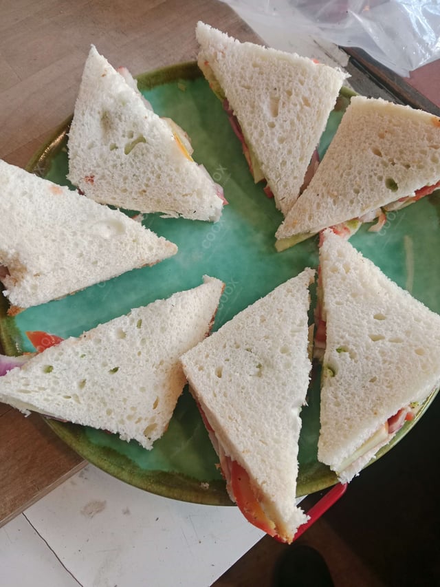 Tasty Sandwich cooked by COOX chefs cooks during occasions parties events at home