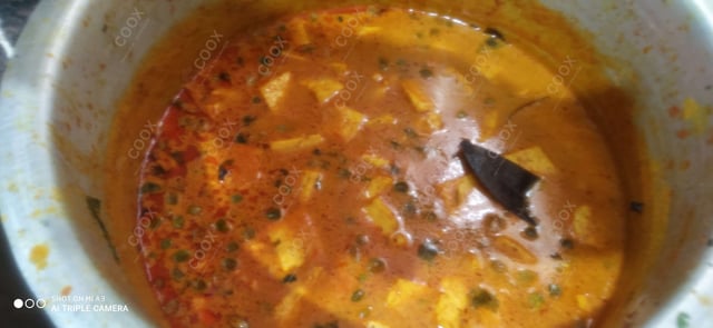 Tasty Matar Paneer cooked by COOX chefs cooks during occasions parties events at home