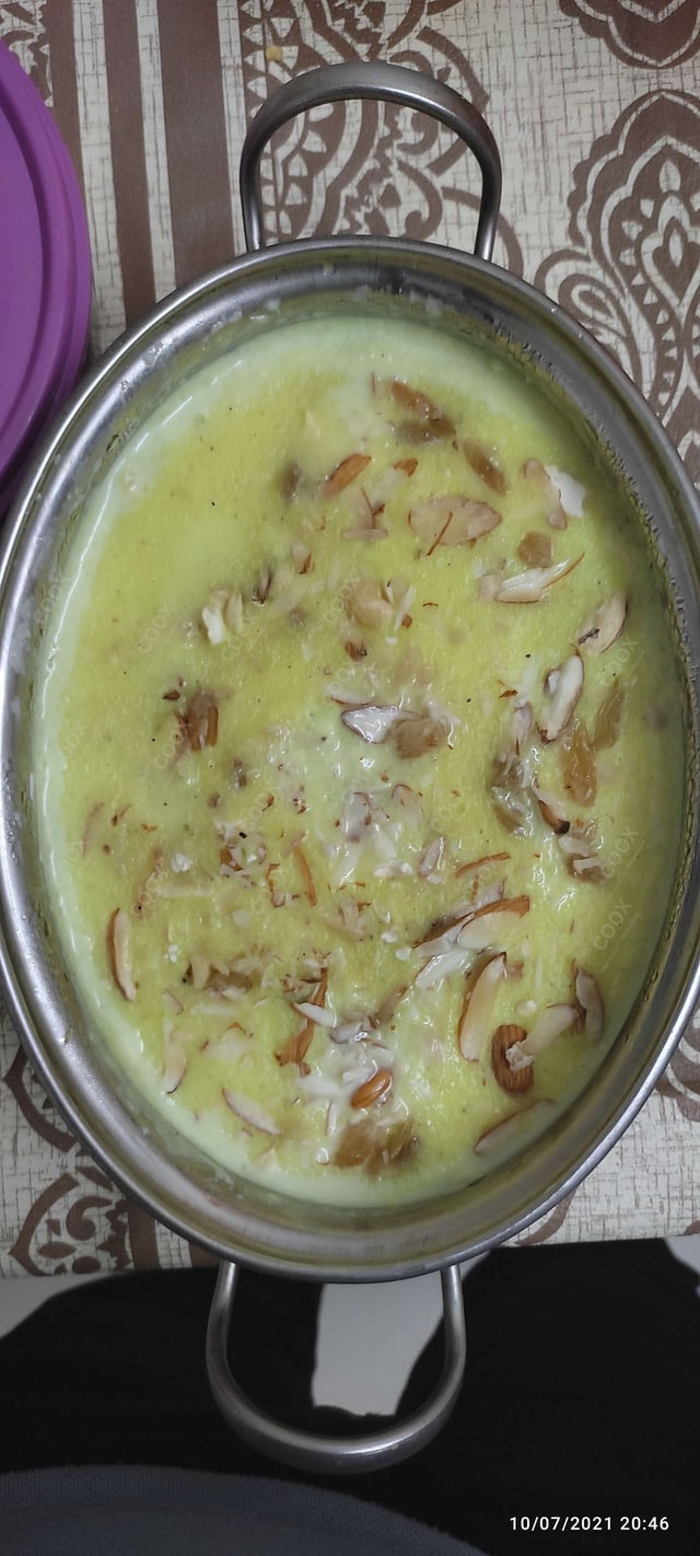 Tasty Phirni cooked by COOX chefs cooks during occasions parties events at home