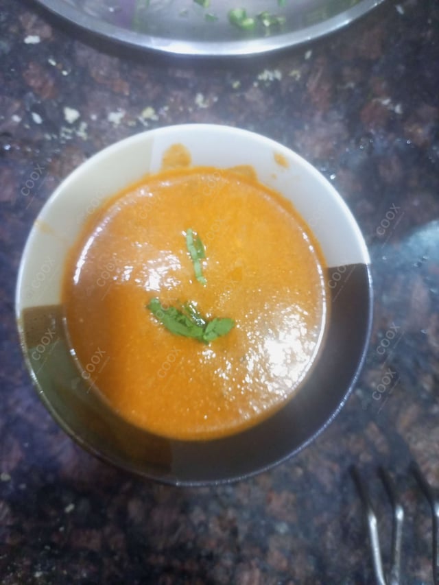 Delicious Tomato Basil Soup prepared by COOX