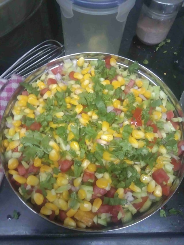 Tasty American Corn Salad cooked by COOX chefs cooks during occasions parties events at home
