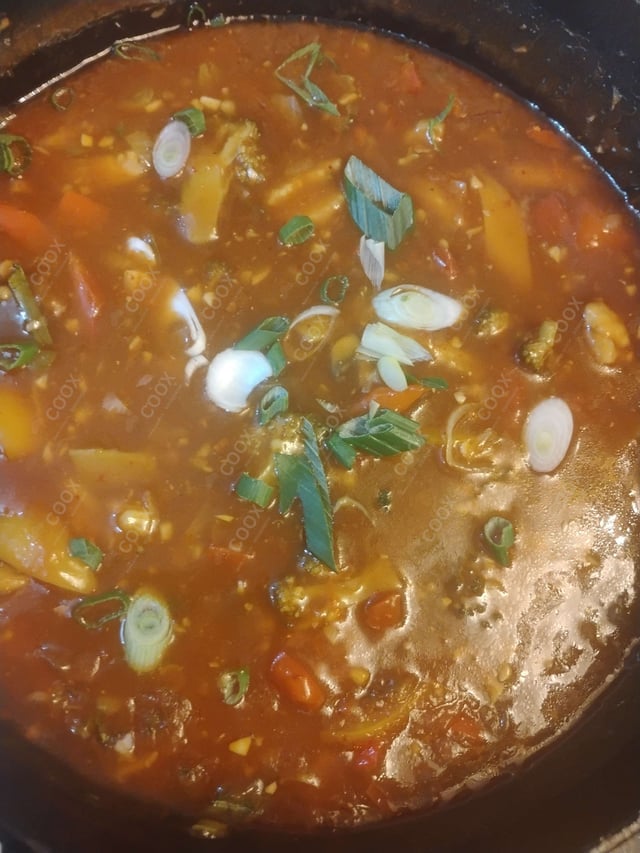 Delicious Mix Veg in Hot Garlic Sauce prepared by COOX