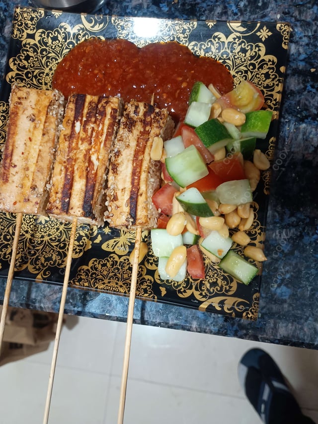 Delicious Thai Paneer Satay prepared by COOX