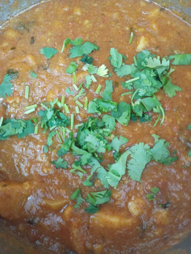 Tasty Aloo Gravy cooked by COOX chefs cooks during occasions parties events at home