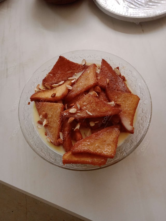 Delicious Shahi Tukda prepared by COOX