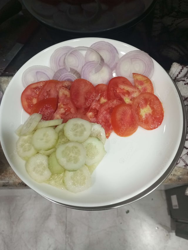 Delicious Salad, Papad prepared by COOX
