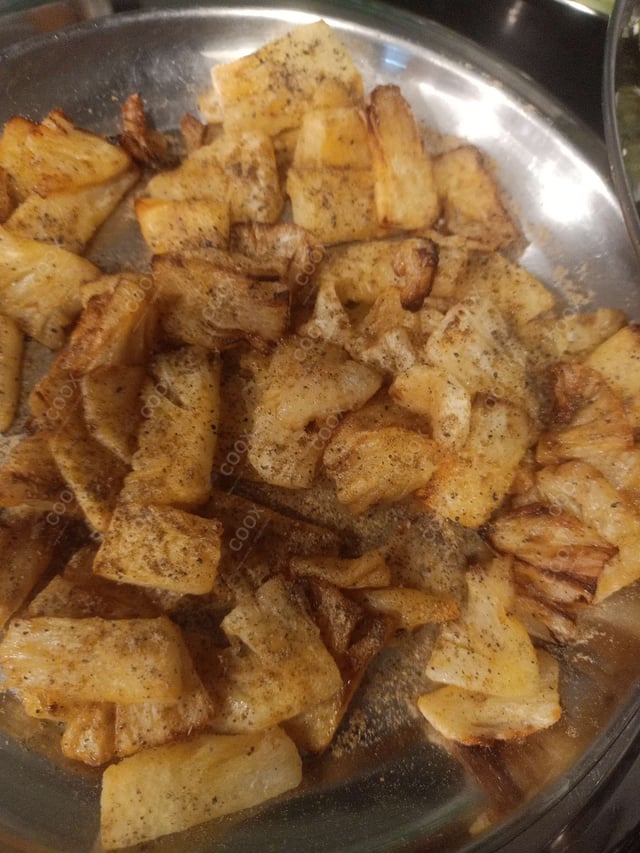 Tasty Pan Fried Pineapple cooked by COOX chefs cooks during occasions parties events at home