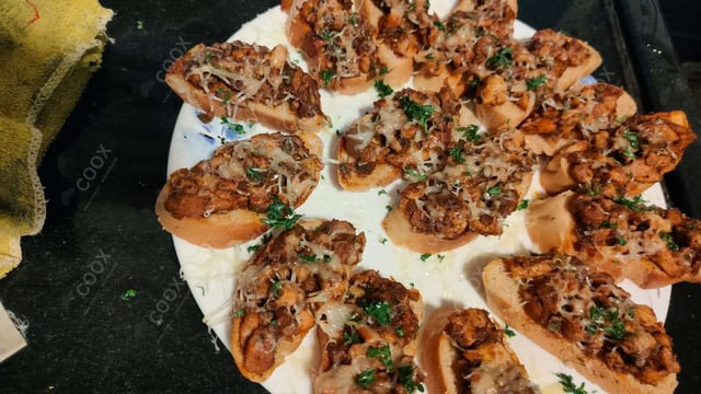 Tasty Chicken Bruschetta cooked by COOX chefs cooks during occasions parties events at home