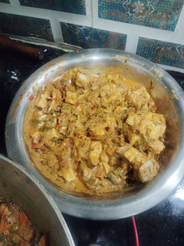 Tasty Paneer do Pyaza cooked by COOX chefs cooks during occasions parties events at home