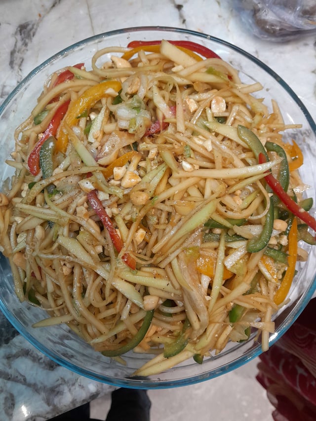 Tasty Papaya Salad cooked by COOX chefs cooks during occasions parties events at home