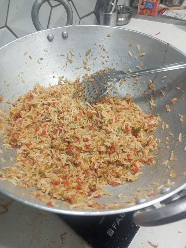 Delicious Veg Fried Rice prepared by COOX