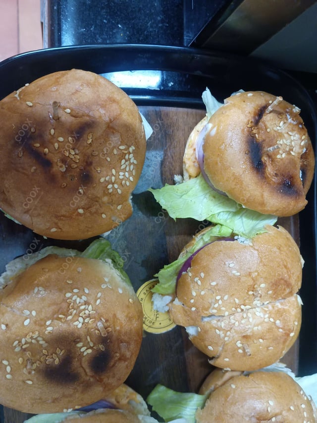 Delicious Mini Veg Burgers prepared by COOX