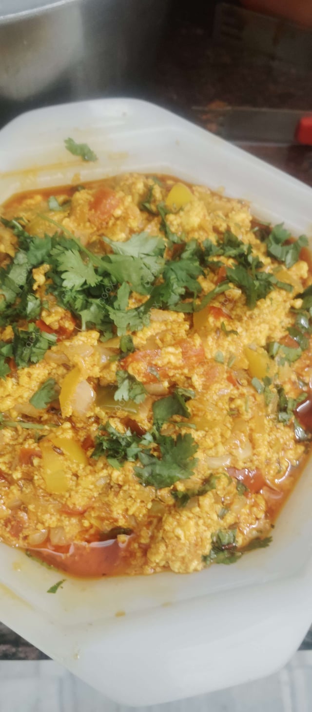 Tasty Paneer Bhurji cooked by COOX chefs cooks during occasions parties events at home