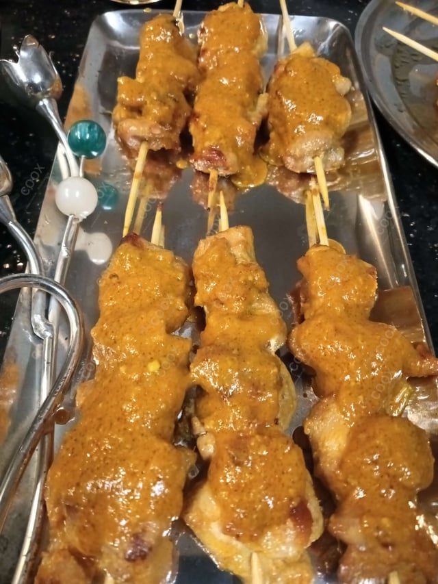 Tasty Thai Chicken Satay cooked by COOX chefs cooks during occasions parties events at home