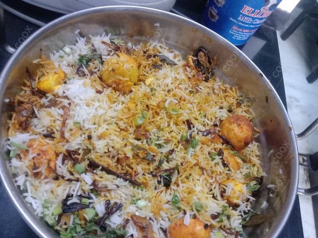 Delicious Egg Biryani prepared by COOX