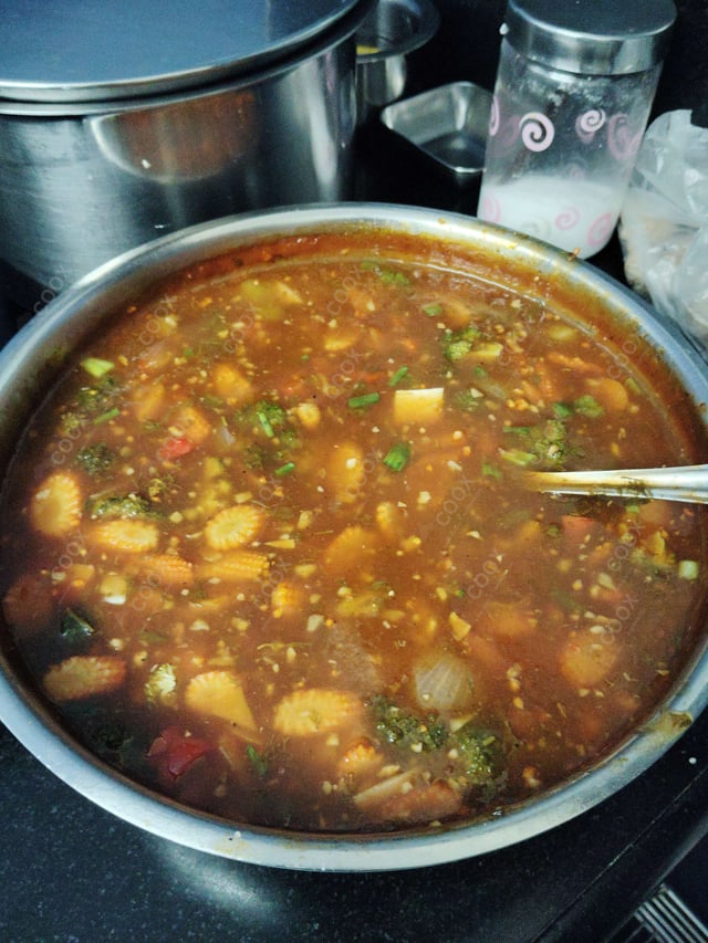 Delicious Mix Veg in Hot Garlic Sauce prepared by COOX