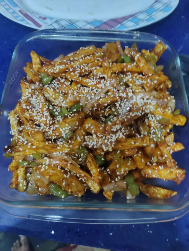 Delicious Honey Chilli Potato prepared by COOX