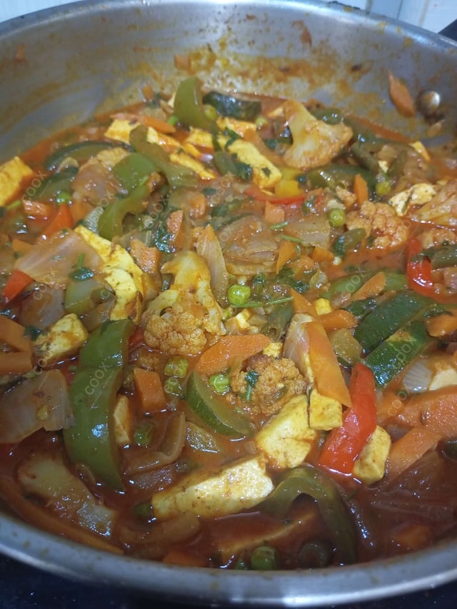 Delicious Veg Jalfrezi prepared by COOX