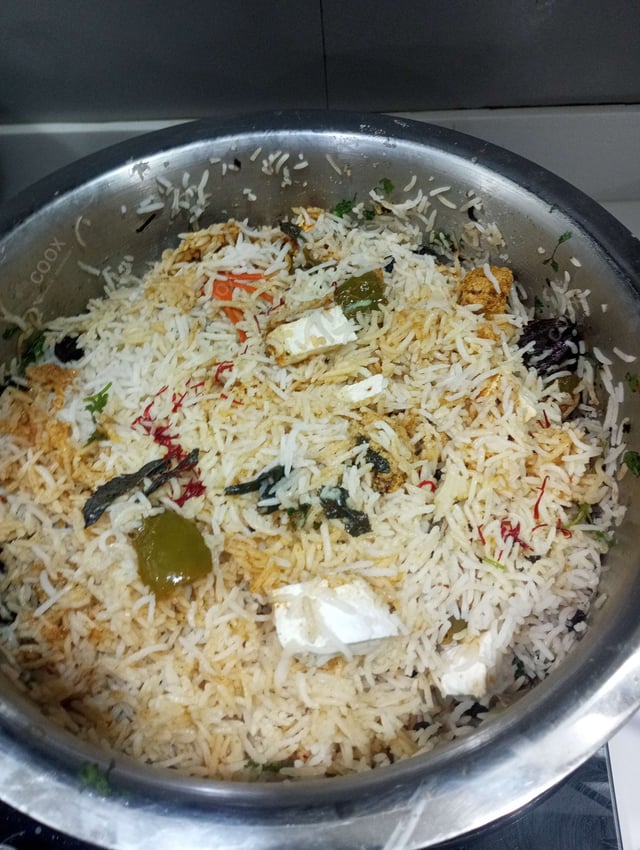 Delicious Veg Biryani prepared by COOX