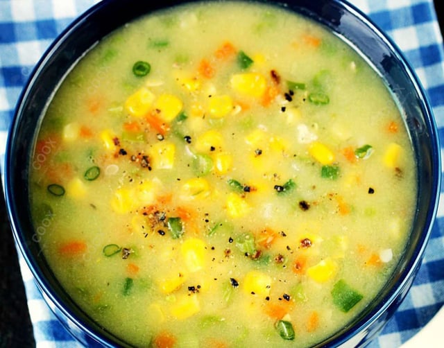 Delicious Sweet Corn Soup prepared by COOX
